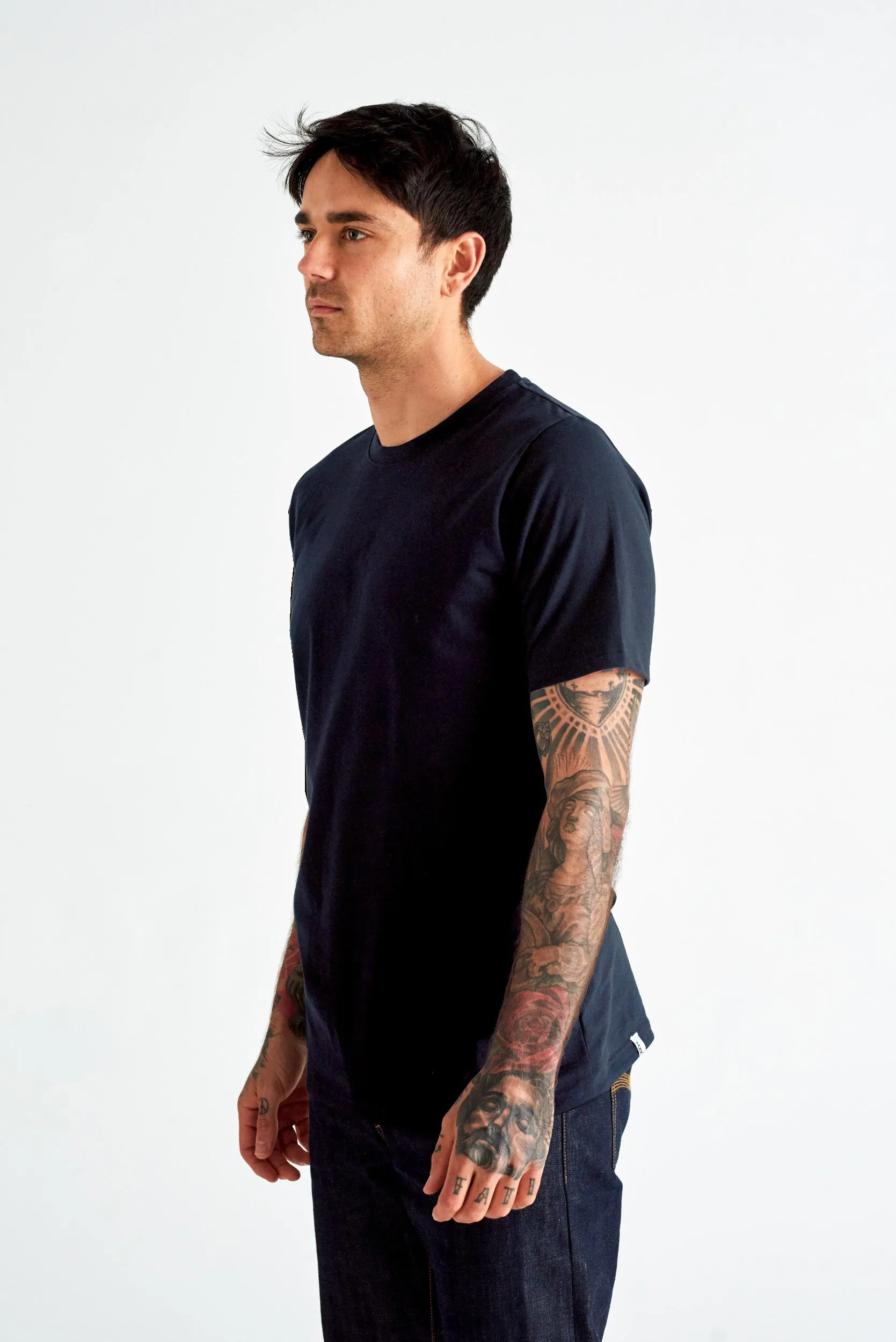 JOHN CITIZEN T-SHIRT - NAVY sold by The Common Good Company product image thumbnail 2