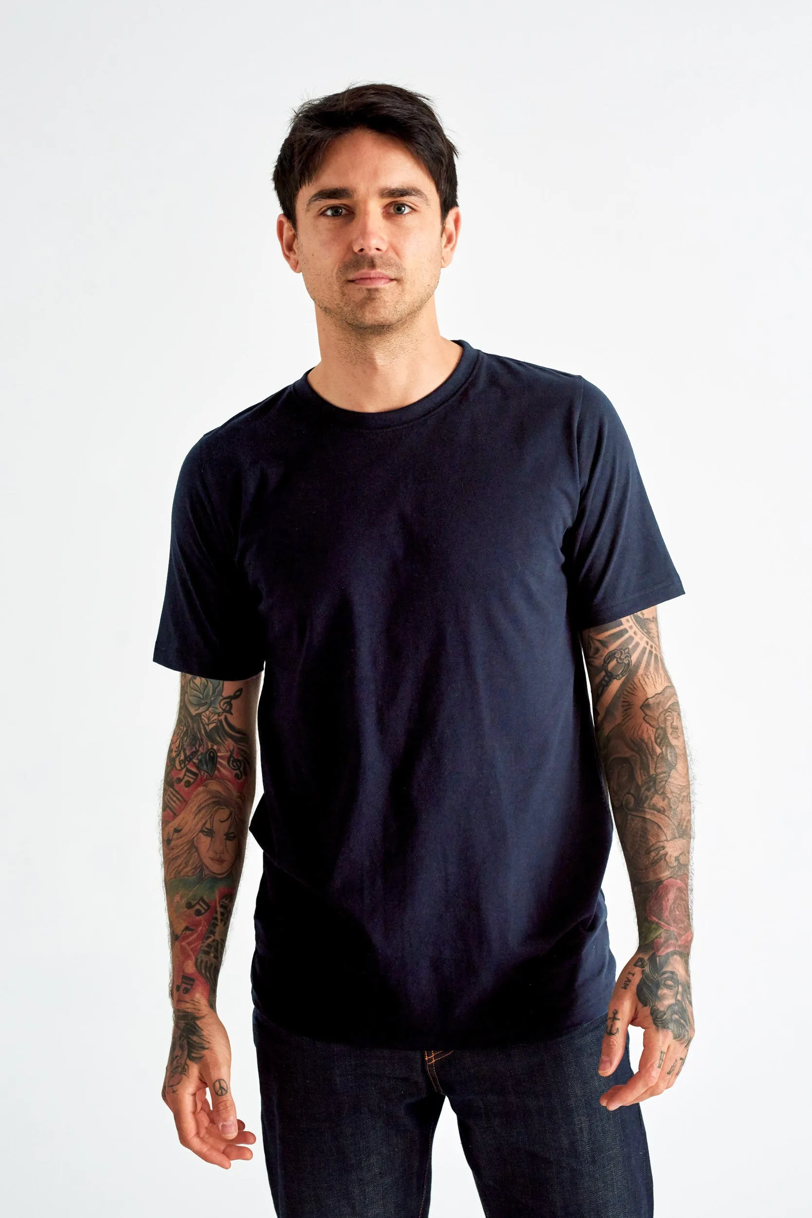 JOHN CITIZEN T-SHIRT - NAVY sold by The Common Good Company