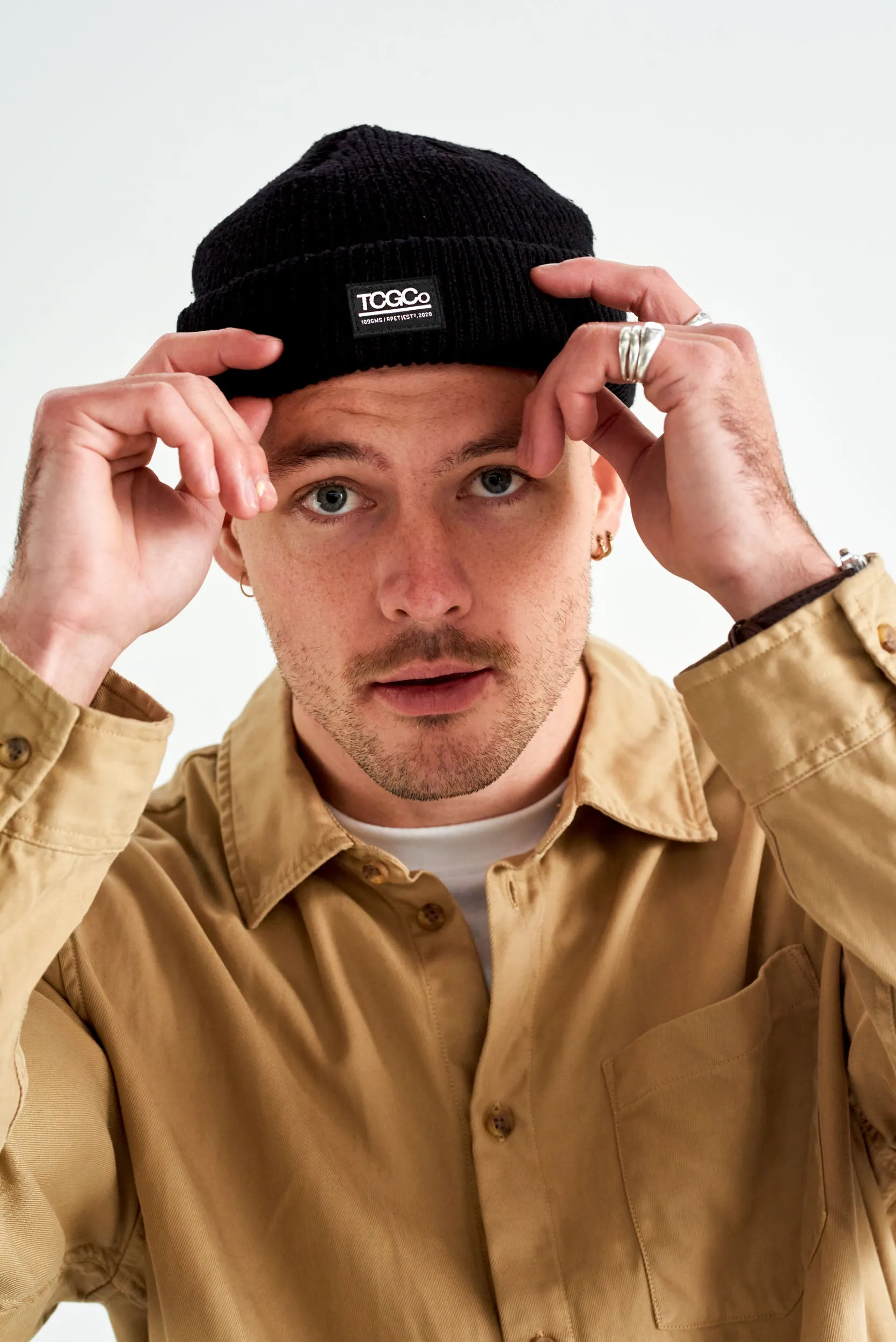 Rex - 100% Recycled Beanie Black sold by The Common Good Company product image thumbnail 2