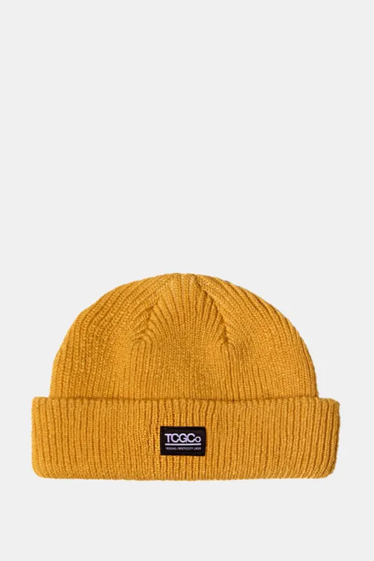 Rex - 100% Recycled Beanie Mustard sold by The Common Good Company