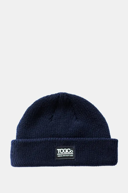 Rex - 100% Recycled Beanie Navy sold by The Common Good Company