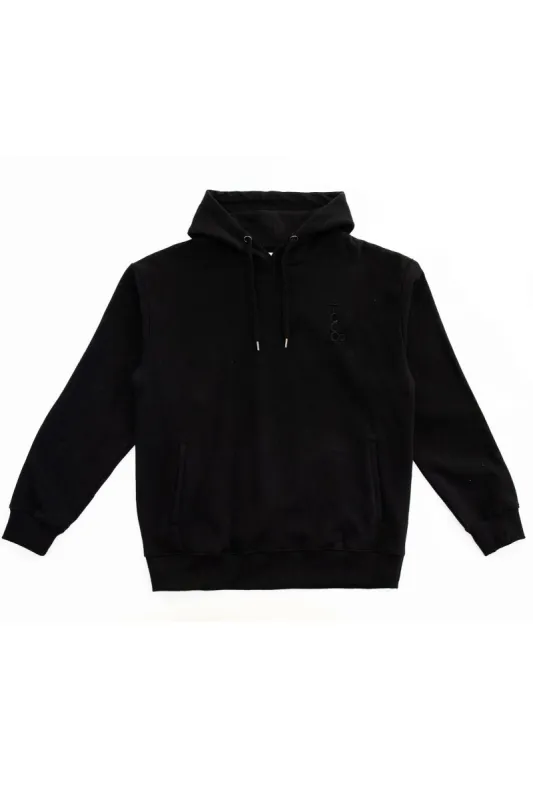 PLAIN DANE BLACK BOX FIT HOODIE - MONOGRAM sold by The Common Good Company