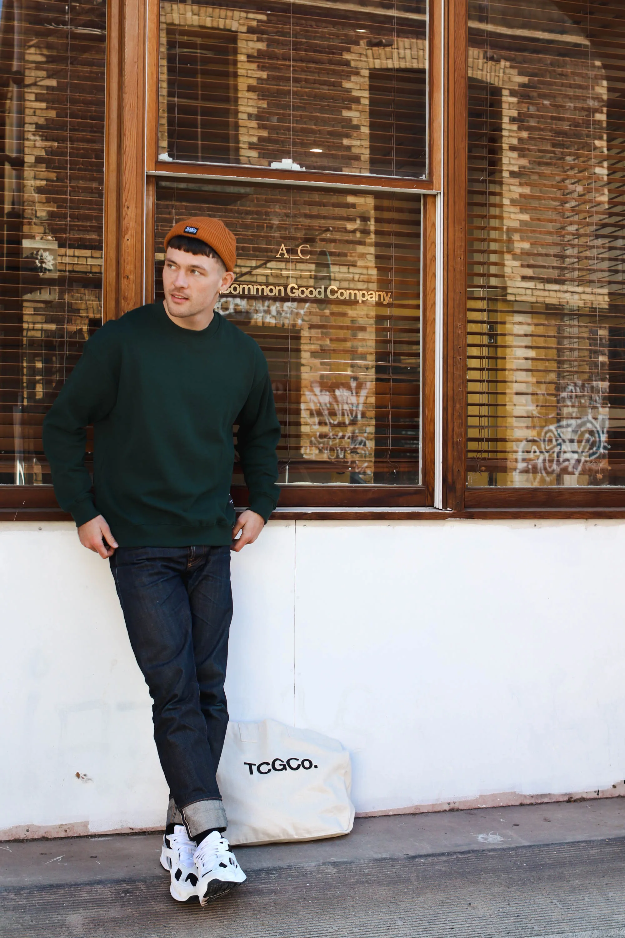 Rex - 100% Recycled Beanie Ochre sold by The Common Good Company product image thumbnail 4