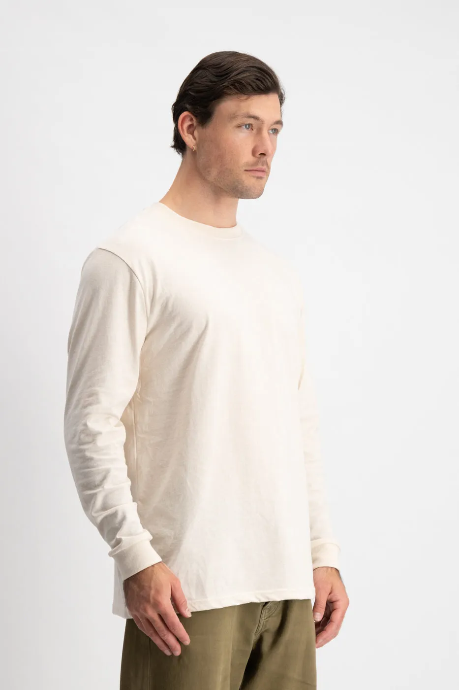 Joe Blow Long Sleeve Tee - Oat sold by The Common Good Company product image thumbnail 4