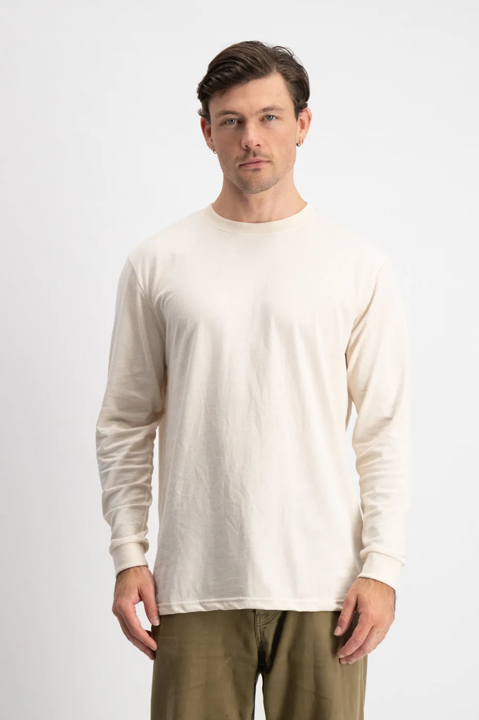 Joe Blow Long Sleeve Tee - Oat sold by The Common Good Company