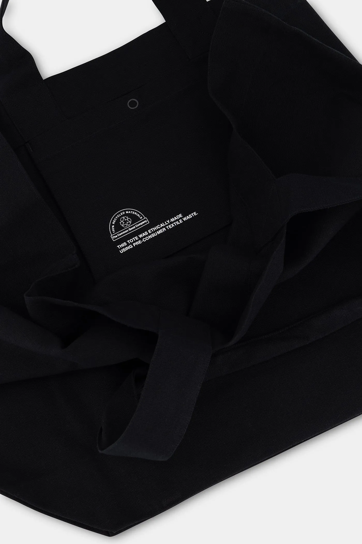 Black - 100% Recycled Cotton Market Tote sold by The Common Good Company product image thumbnail 2