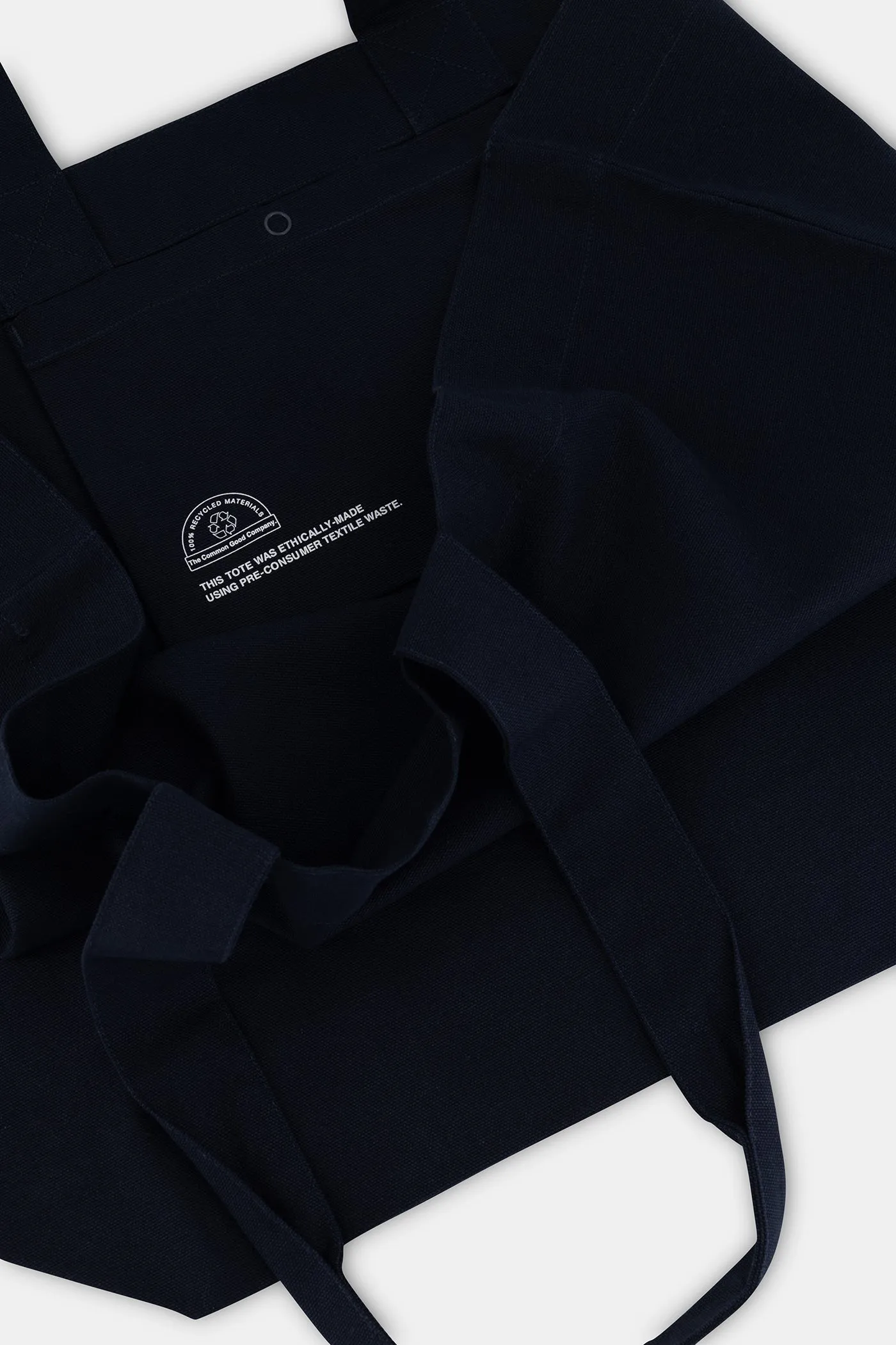 Navy - 100% Recycled Cotton Market Tote sold by The Common Good Company product image thumbnail 2