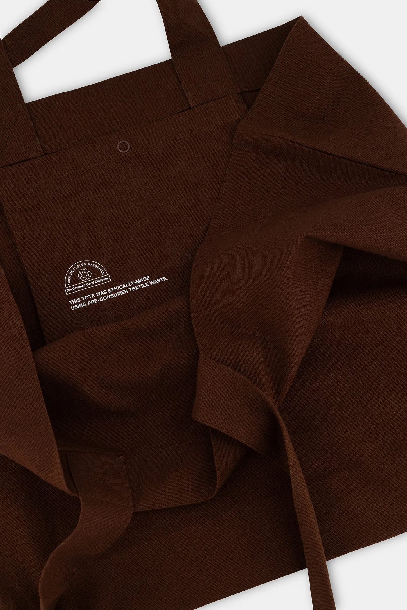 Chocolate - 100% Recycled Cotton Market Tote sold by The Common Good Company product image thumbnail 2