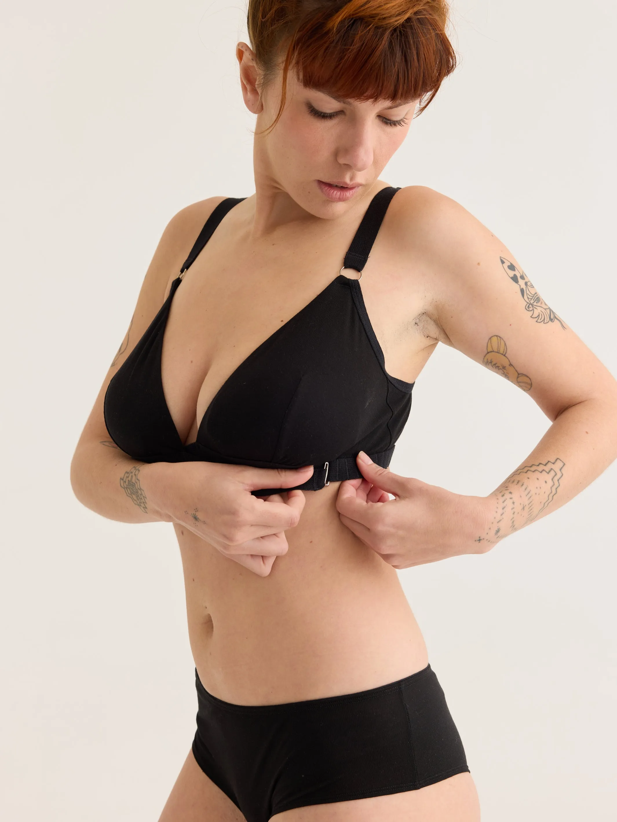 The Very Good Nursing Bra - Black Tencel sold by The Very Good Bra