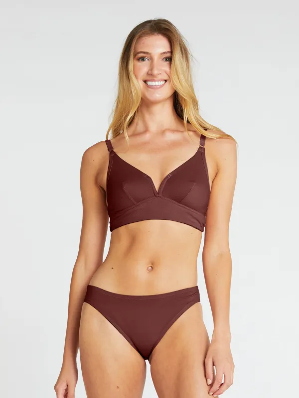 High-Leg Briefs - Rum & Raisin - **Pre-Sale for Shipping October 2025 sold by The Very Good Bra