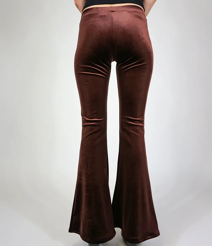 Brown Coco Velvet Flares sold by Flare Street product image thumbnail 4