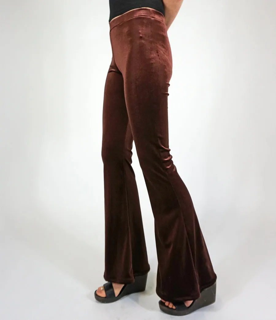 Brown Coco Velvet Flares sold by Flare Street product image thumbnail 3