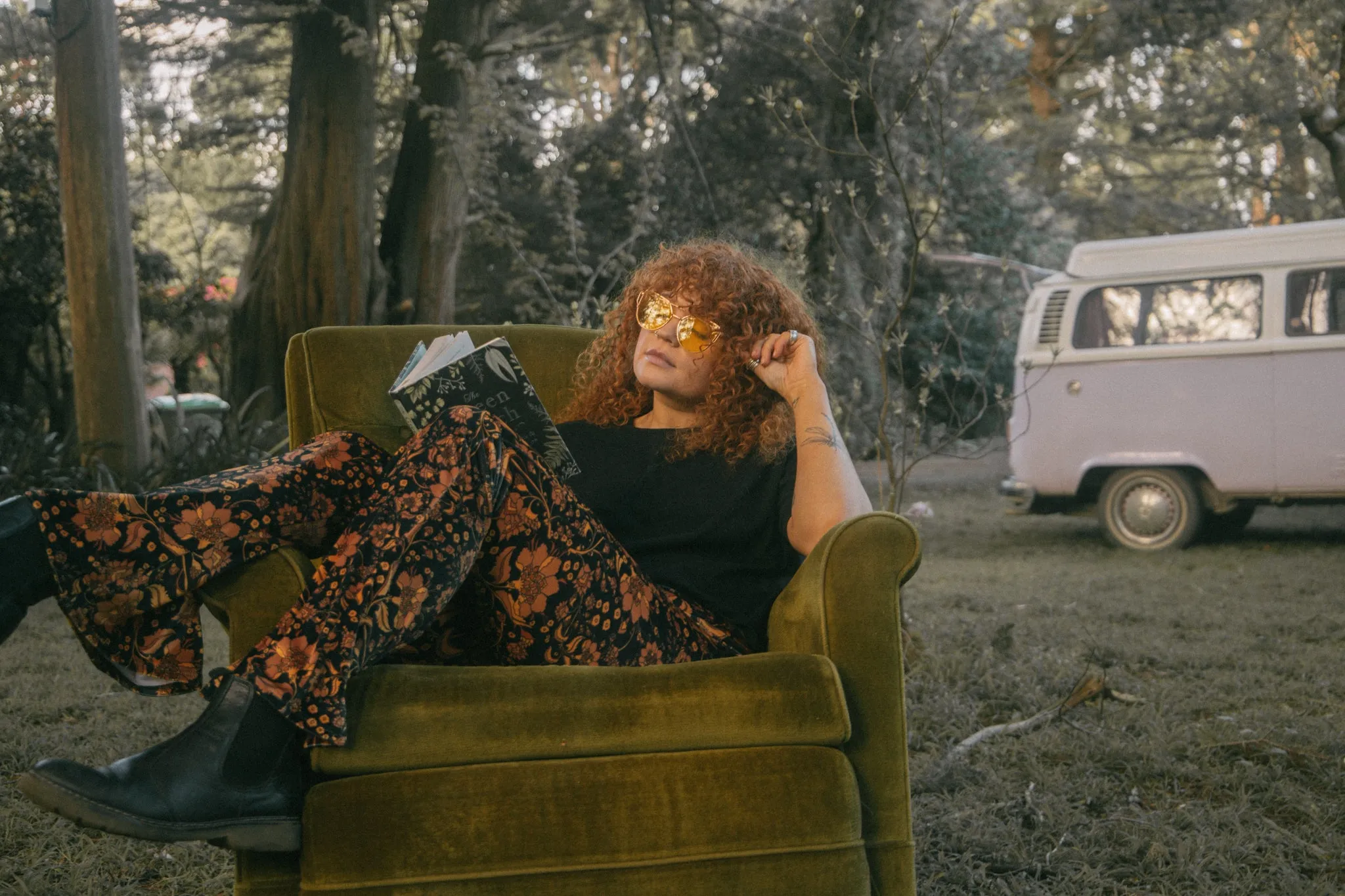 Donyale Flares - Golden Brown Velvet sold by Flare Street