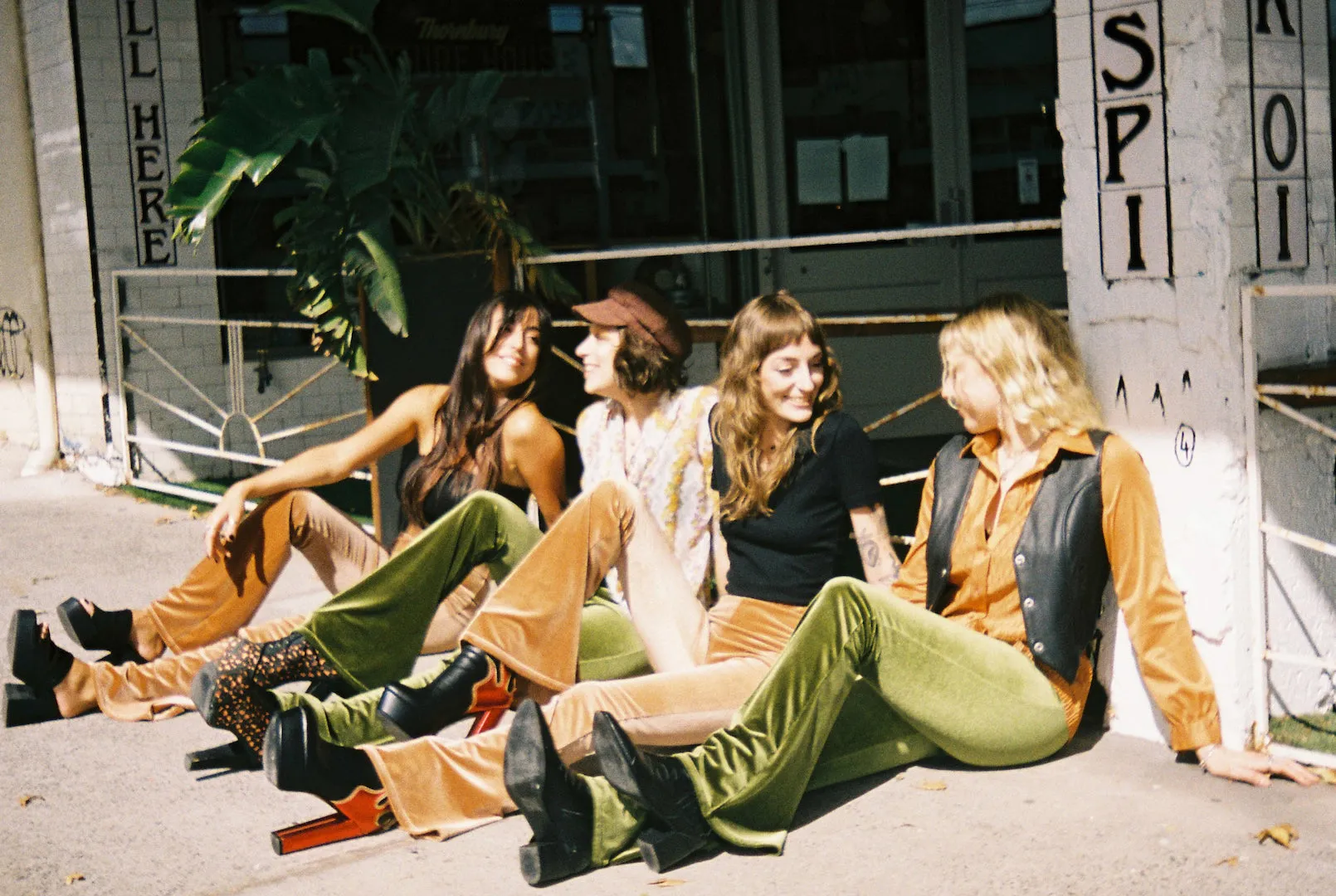 Copper Burnt Orange Plain Velvet Flares sold by Flare Street product image thumbnail 4