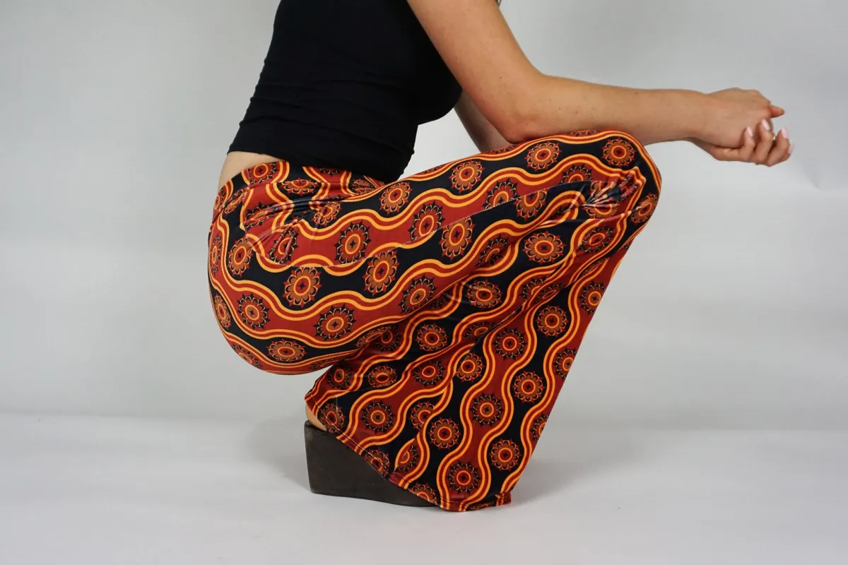 Ophir Velvet Flares - Maroon sold by Flare Street