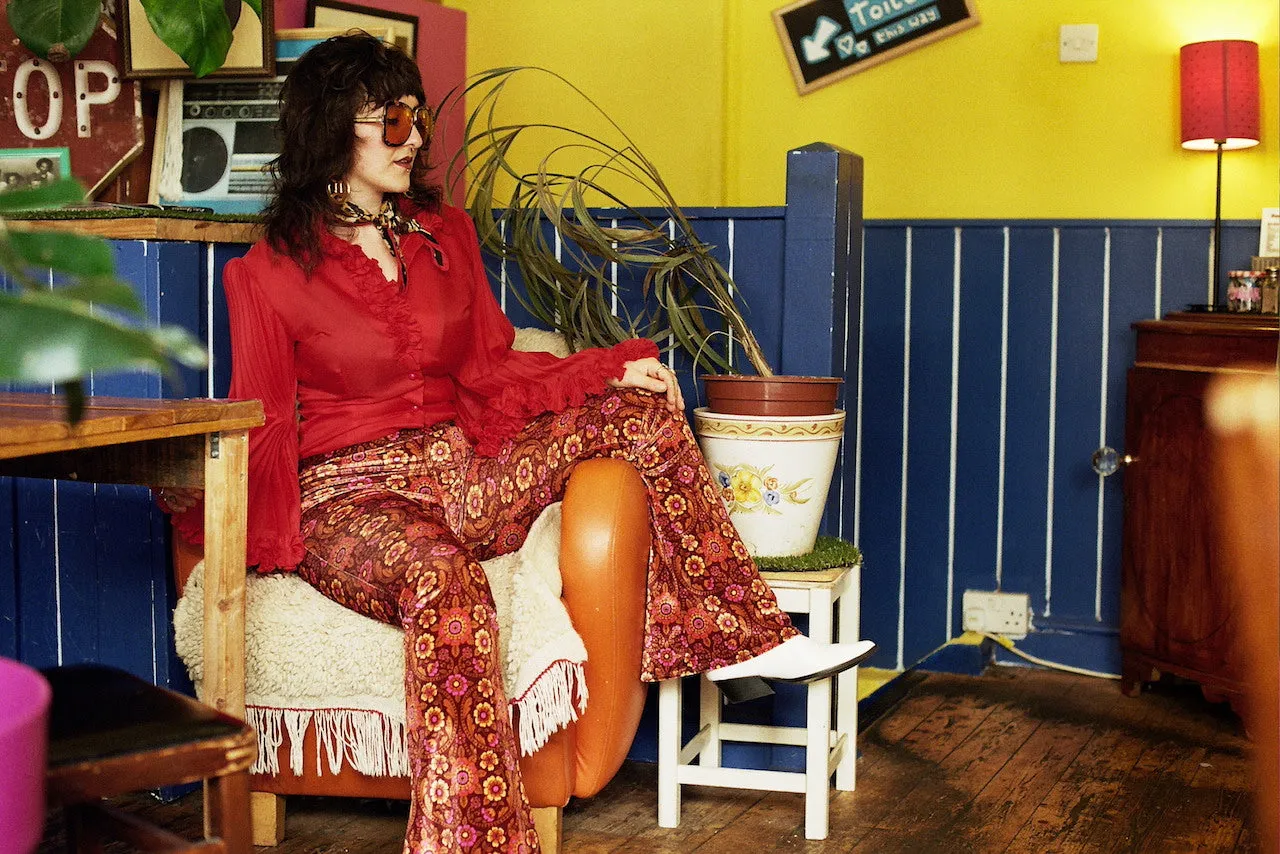 Odetta Flares in Tan sold by Flare Street product image thumbnail 3