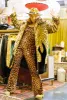 Catsuit in Leopardprint Velvet Flared sold by Flare Street