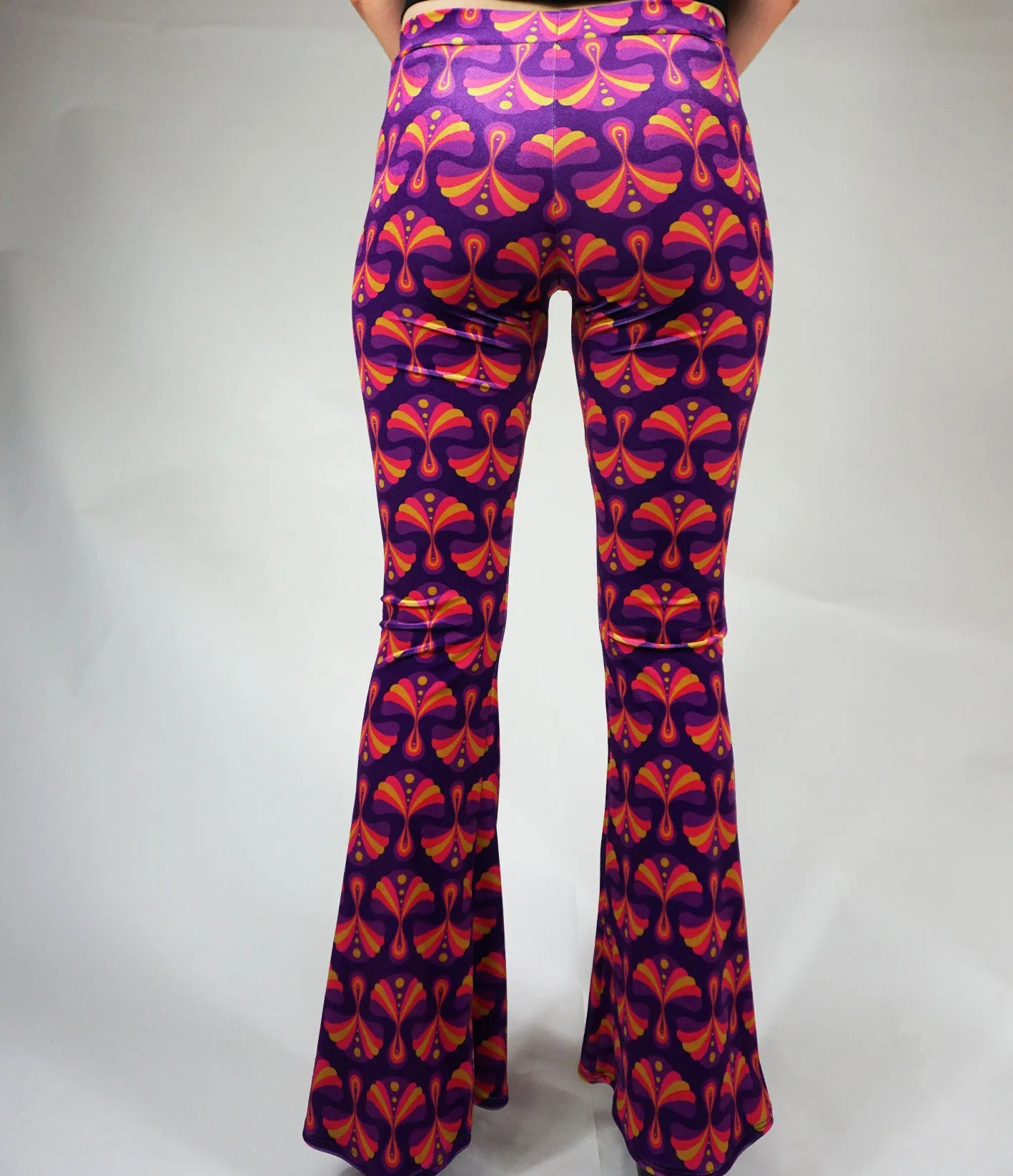 Etta Flares - Magenta Pink Velvet sold by Flare Street product image thumbnail 4