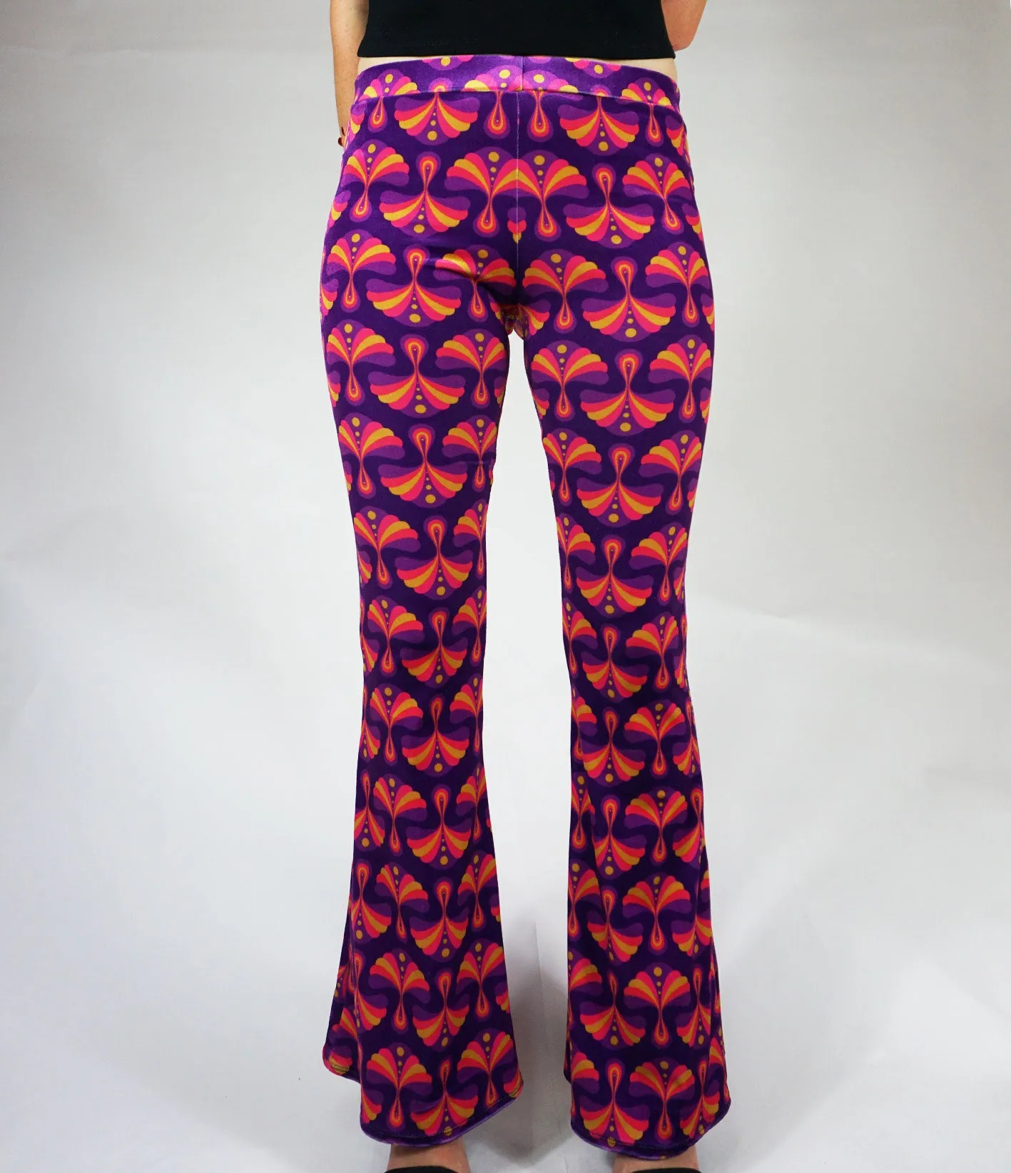 Etta Flares - Magenta Pink Velvet sold by Flare Street product image thumbnail 2