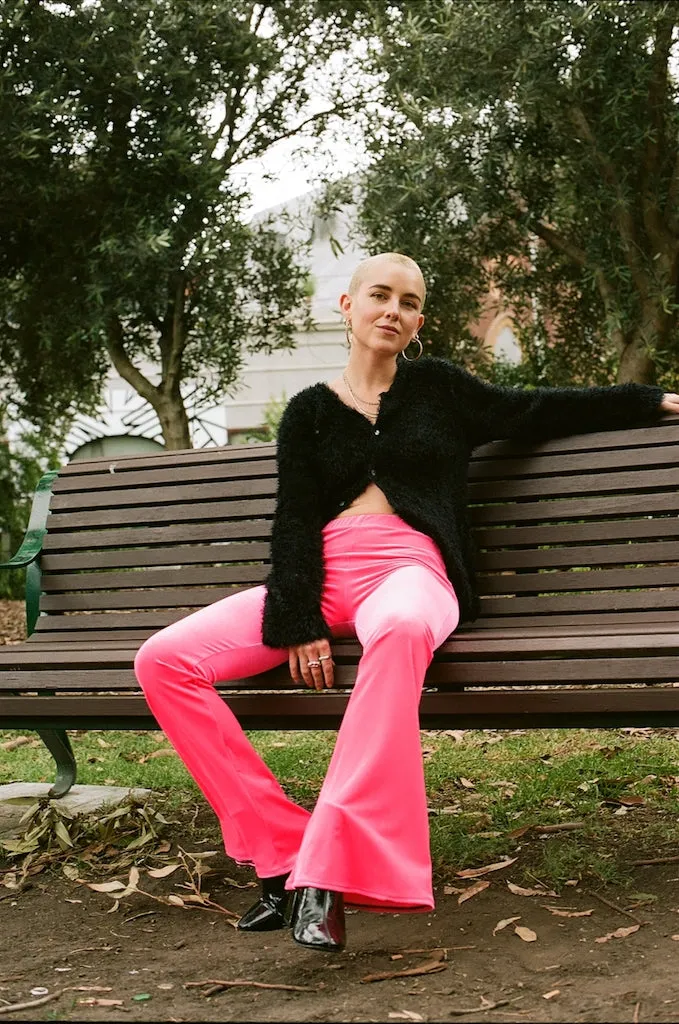 Hot Pink Velvet Flares sold by Flare Street product image thumbnail 2