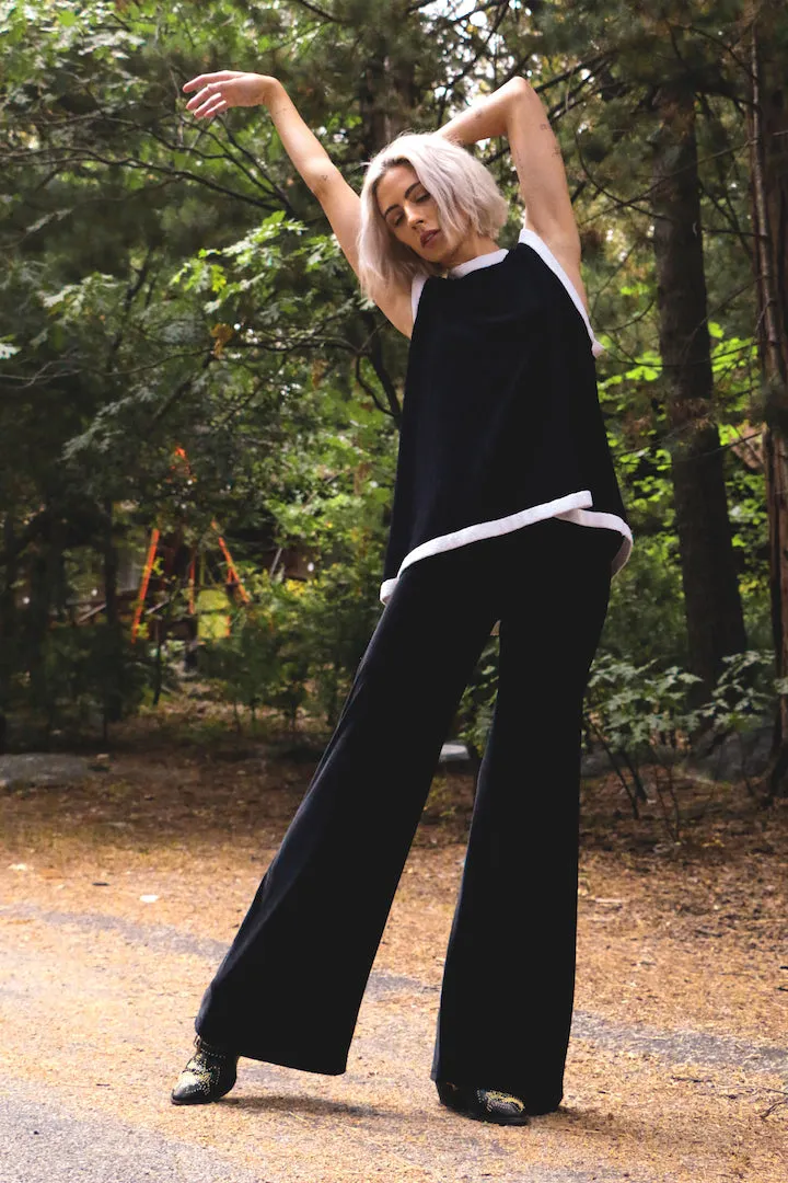 Plain Velvet Flares - Wide Leg Black sold by Flare Street product image thumbnail 4