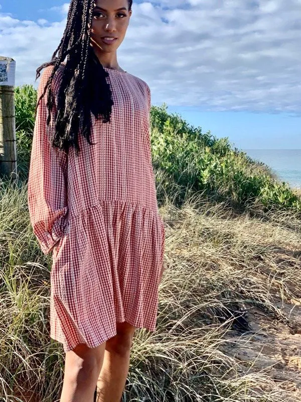 Ella Long Sleeve Cotton Dress sold by All the Wild Roses product image thumbnail 3