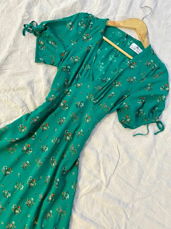 Dylan Green Vintage Floral Midi Dress sold by All the Wild Roses product image thumbnail 2