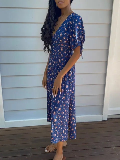 Dylan Green Vintage Floral Midi Dress sold by All the Wild Roses product image thumbnail 5