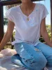 Vintage White Embroidered Top sold by All the Wild Roses