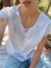 Vintage White Embroidered Top sold by All the Wild Roses