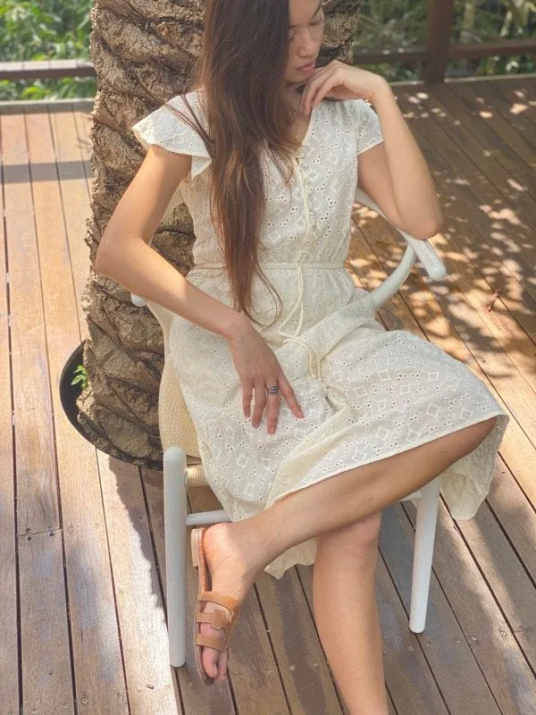 Marley Cotton Embroidered Dress sold by All the Wild Roses