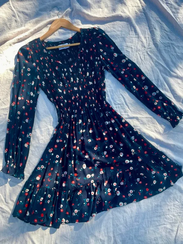 Mae Vintage Floral Short Dress sold by All the Wild Roses product image thumbnail 2