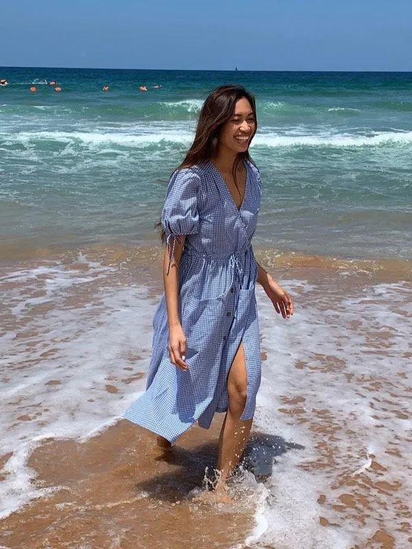 Gaia Blue Gingham Dress (Pre-Order) sold by All the Wild Roses product image thumbnail 4