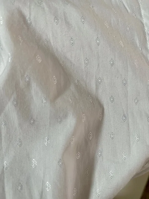 Vintage White Embroidered Cotton Short-Sleeved Blouse sold by All the Wild Roses product image thumbnail 3