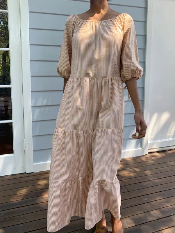 Bonet Golden Gingham Dress sold by All the Wild Roses product image thumbnail 2