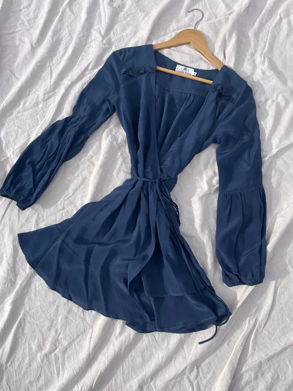 Margot Long Sleeve Short Wrap Dress sold by All the Wild Roses product image thumbnail 2