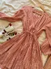 Priya Long Sleeve Gingham Dress sold by All the Wild Roses