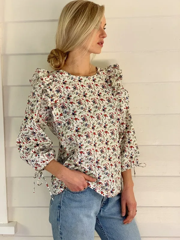 Chloe Vintage Floral Top sold by All the Wild Roses product image thumbnail 4