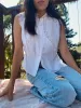 Vintage Silk & Cotton Lace Top sold by All the Wild Roses