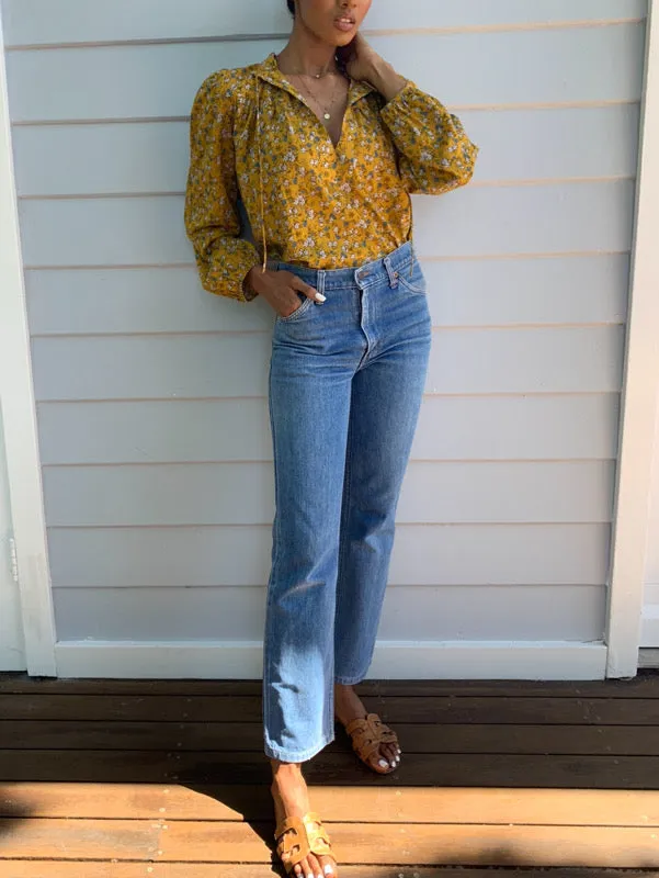 Joni Golden Floral Cotton Top sold by All the Wild Roses product image thumbnail 3