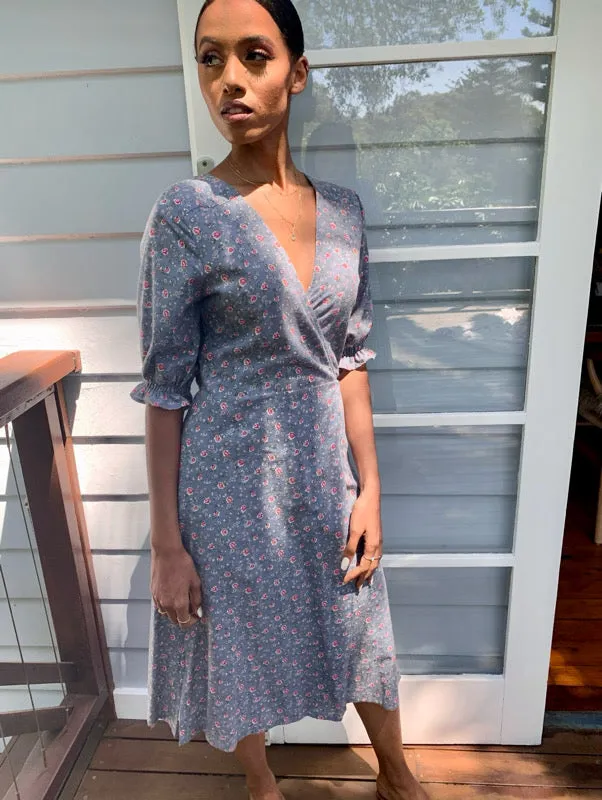 Lia Cotton Wrap Dress sold by All the Wild Roses product image thumbnail 5