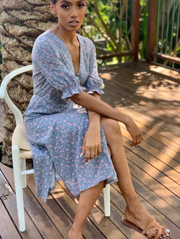 Lia Cotton Wrap Dress sold by All the Wild Roses product image thumbnail 4