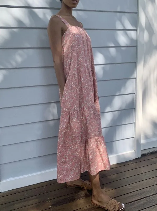 Arabella Golden Floral Cotton Dress sold by All the Wild Roses product image thumbnail 4