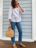 Vintage White Cotton Embroidered Top sold by All the Wild Roses