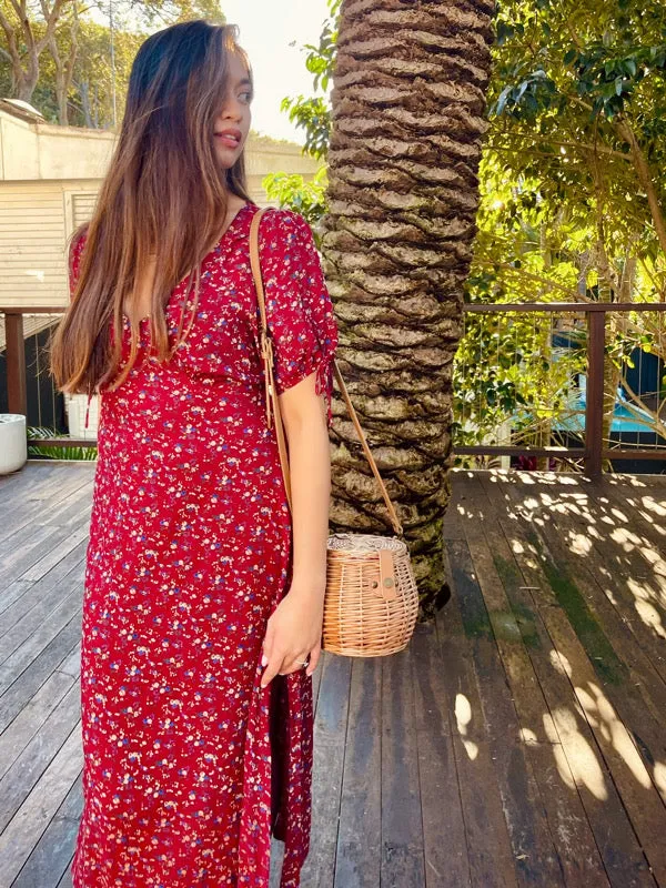 Dylan Red Midi Dress sold by All the Wild Roses product image thumbnail 2