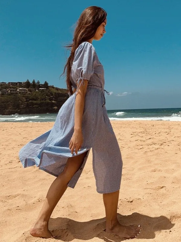 Gaia Black Gingham Dress sold by All the Wild Roses product image thumbnail 4