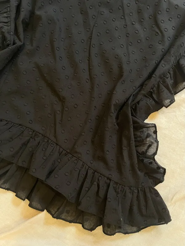 Dali Black Cotton Embroidered Top sold by All the Wild Roses product image thumbnail 3