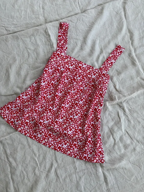 Cecile Red Reversible Camisole sold by All the Wild Roses product image thumbnail 3