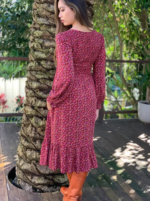Sierra Blue Long-Sleeved Dress sold by All the Wild Roses product image thumbnail 4