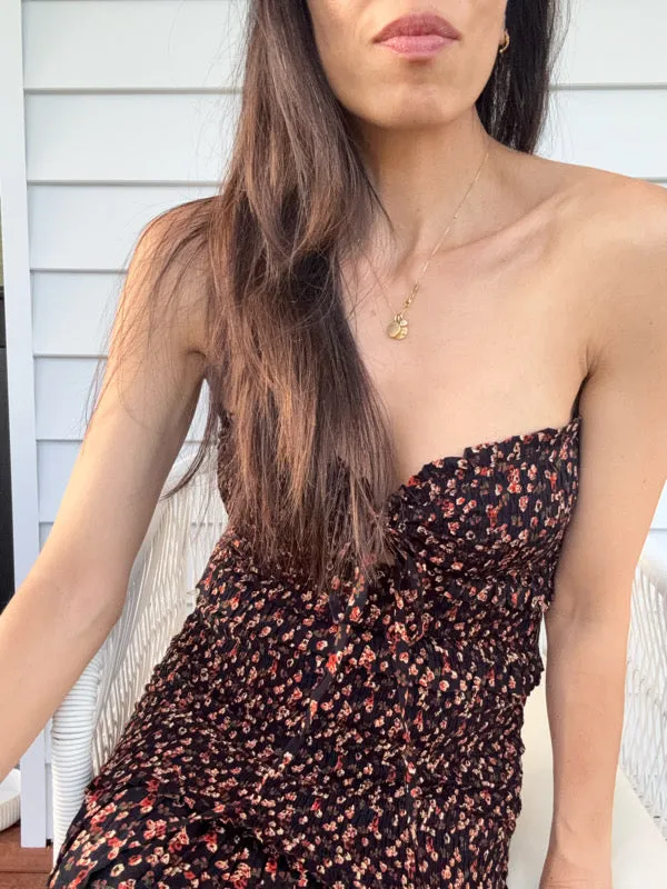 Floral Smocked Strapless Maxi Dress sold by All the Wild Roses product image thumbnail 3